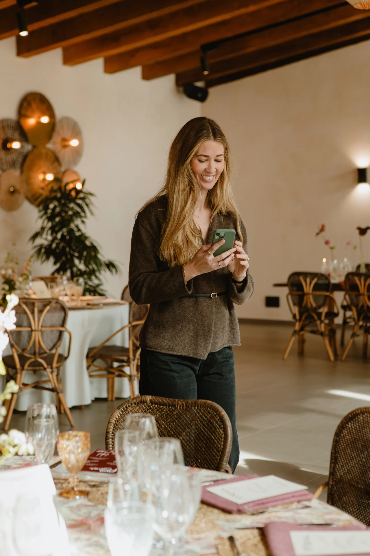 Preparación de una boda en Casa Dármola